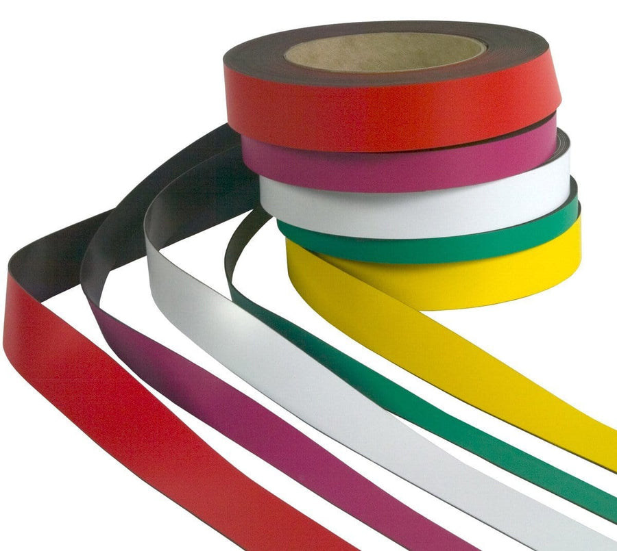 Wipe Clean Magnetic Tape (10m x 50/60mm), 10m x 50mm White, Filstorage