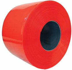 50m Roll PVC Strip Curtain (Red), 200mm x 2mm Strip, Filstorage