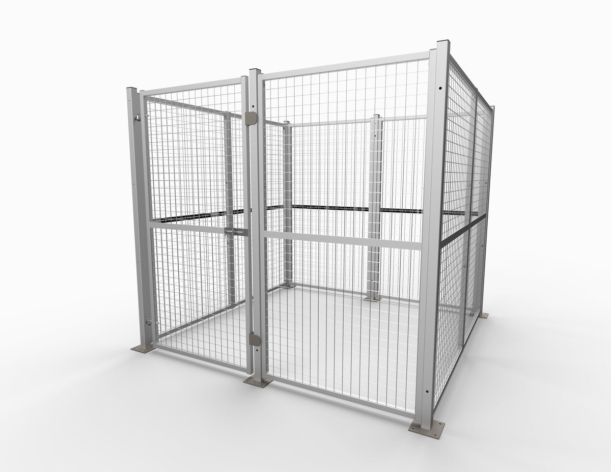 Warehouse Steel Mesh Security Cage 1850mm H, W1934 x D1934mm, Filstorage