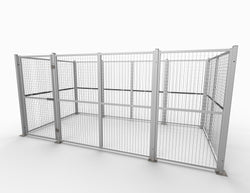 Warehouse Steel Mesh Security Cage 1850mm H, W3818 x D1934mm, Filstorage