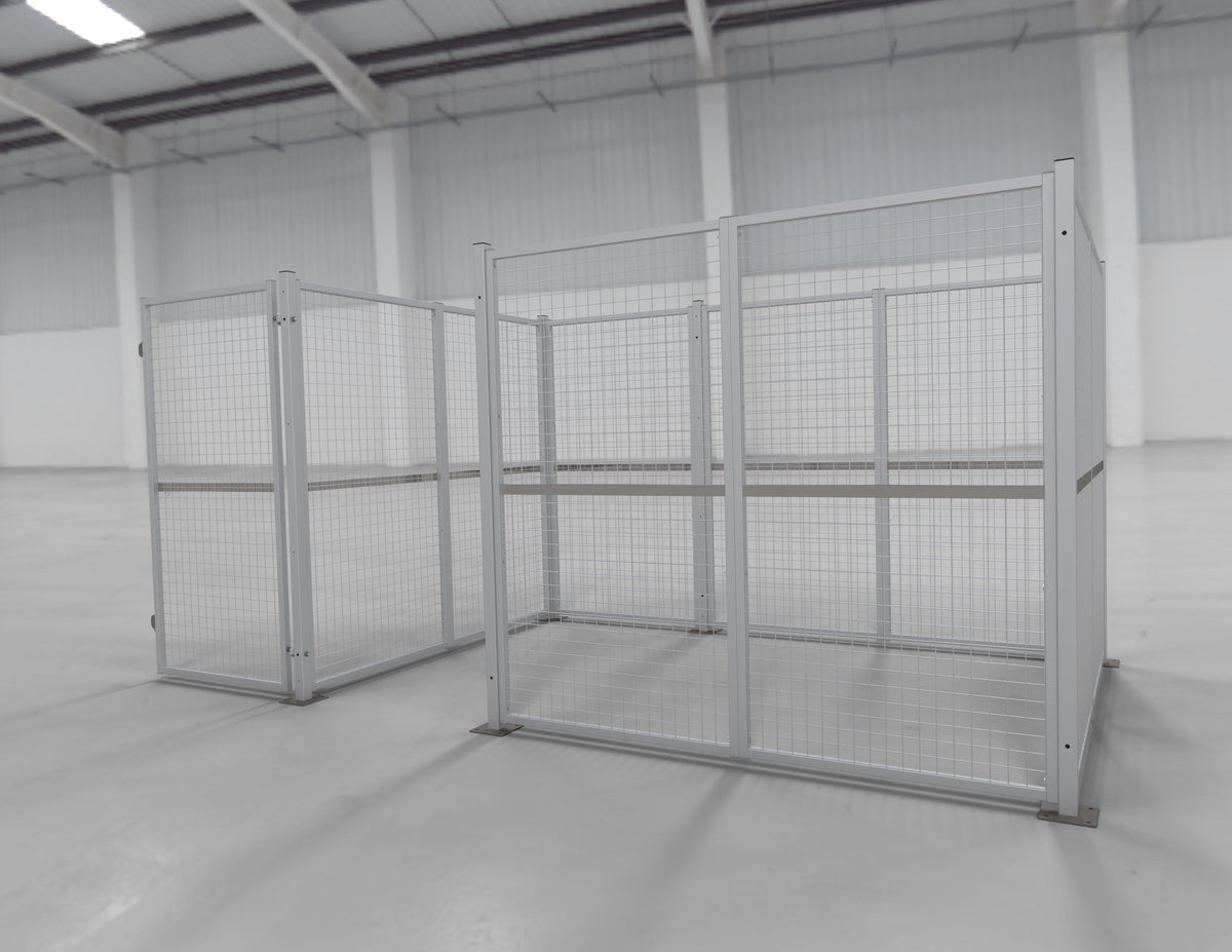 Warehouse Steel Mesh Security Cage 1850mm H, W1934 x D1017mm, Filstorage