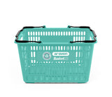 OCEANIS Plastic Shopping Basket 22L - 2 Handles (recycled ocean plastic), Oceanis, Filstorage