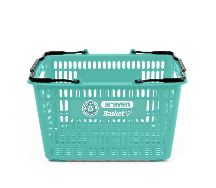 OCEANIS Plastic Shopping Basket 22L - 2 Handles (recycled ocean plastic), Oceanis, Filstorage