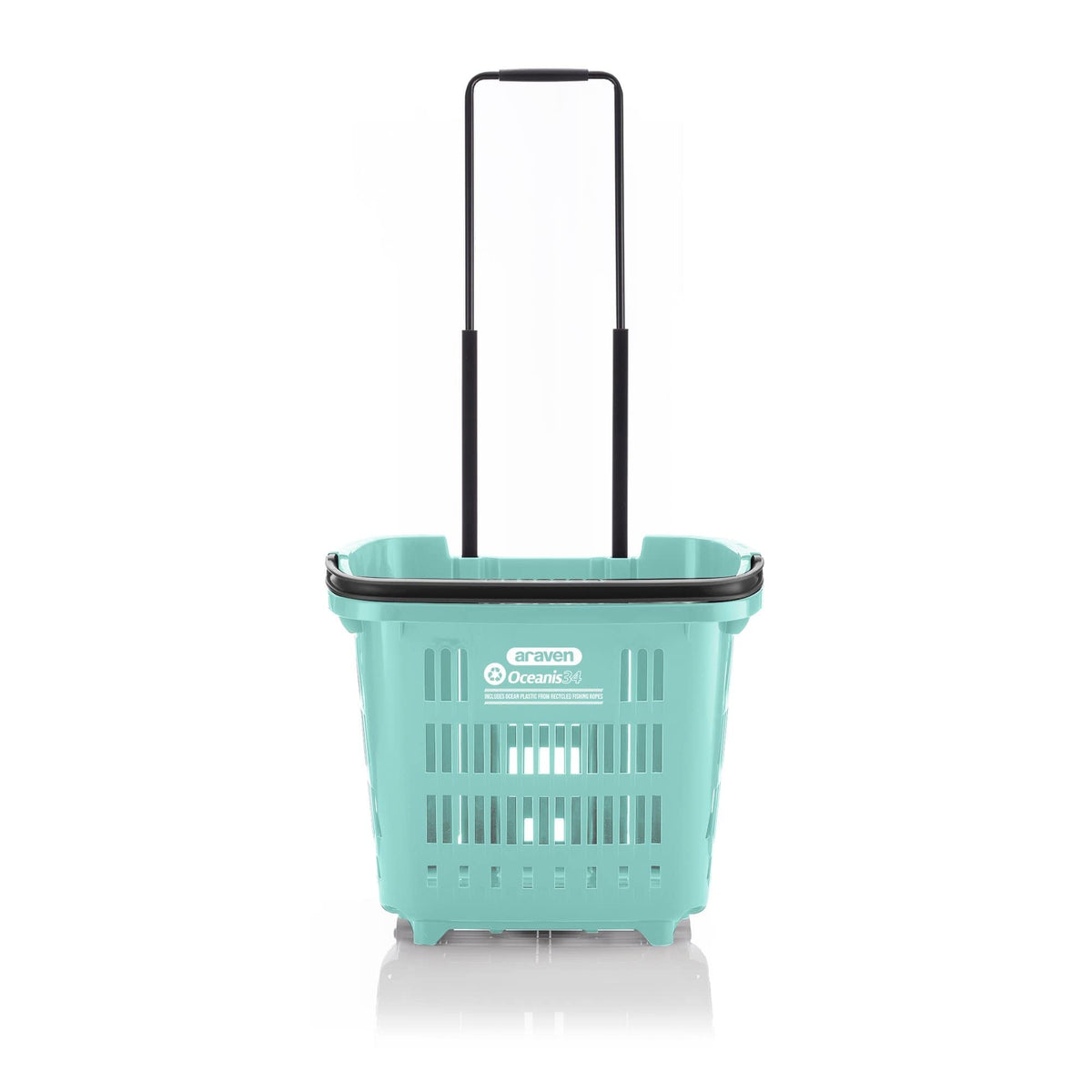 OCEANIS Plastic Shopping Trolley Basket 34L (recycled ocean plastic), 34L Oceanis, Filstorage