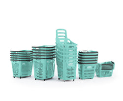 OCEANIS Plastic Shopping Basket 22L - 2 Handles (recycled ocean plastic), Oceanis, Filstorage