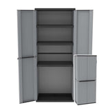 Recycled Plastic Garden / Garage Cupboard TDJL268 1635mm H, TDJL268, Filstorage