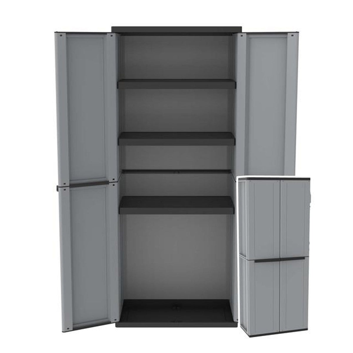 Recycled Plastic Garden / Garage Cupboard TDJL268 1635mm H, TDJL268, Filstorage