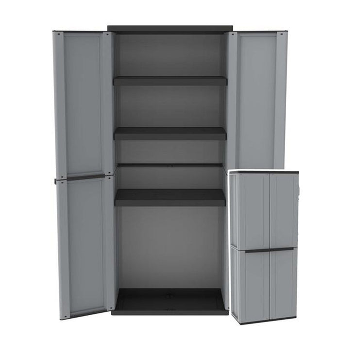 Recycled Plastic Garden / Garage Cupboard TDJL268 1635mm H, TDJL268, Filstorage