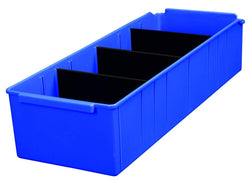 Large Plastic Storage Box Wardrobe & Cupboard Cosmetic Organiser Container 135mm H, 604 (615x220x135), Filstorage