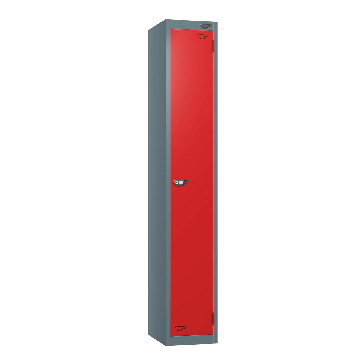 1 Door Steel Locker Red door