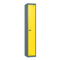 1 Door Steel Locker Yellow Door