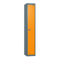 1 Door Steel Locker Orange Door