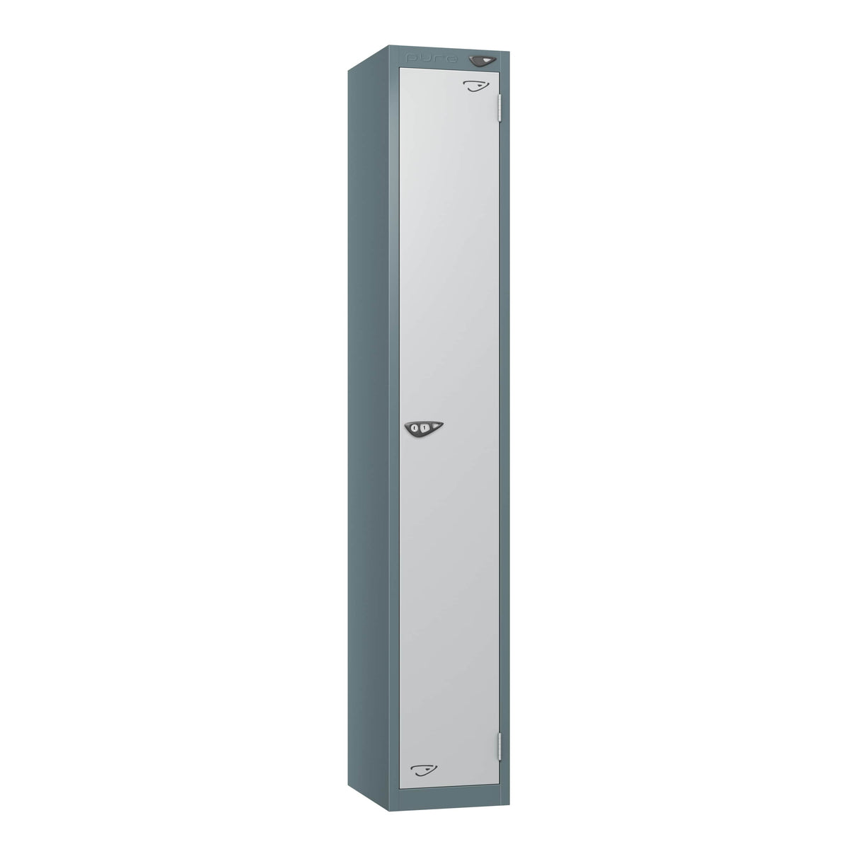 1 Door Steel Locker Silver Door