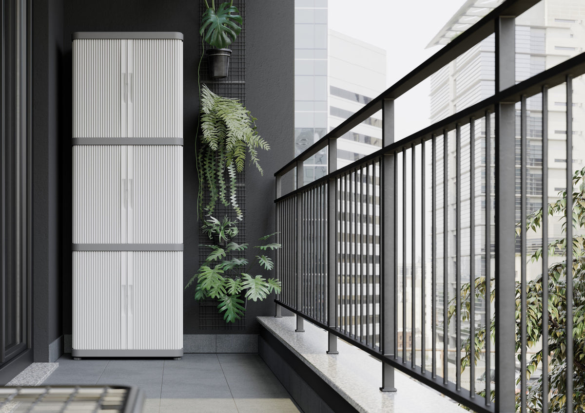Rolling Space Modular Plastic Garage Cupboard Cabinet 1700mm H x 560mm W x 360mm D, Rolling Space Cab 3, Filstorage