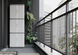 Rolling Space Modular Plastic Garage Cupboard Cabinet 1700mm H x 560mm W x 360mm D, Rolling Space Cab 3, Filstorage