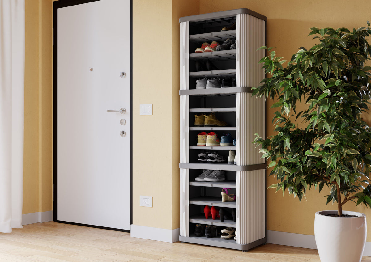 Rolling Space Modular Plastic Garage Cupboard Cabinet 1700mm H x 560mm W x 360mm D, Rolling Space Cab 3, Filstorage