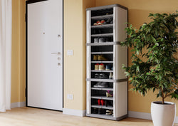 Rolling Space Modular Plastic Garage Cupboard Cabinet 1700mm H x 560mm W x 360mm D, Rolling Space Cab 3, Filstorage