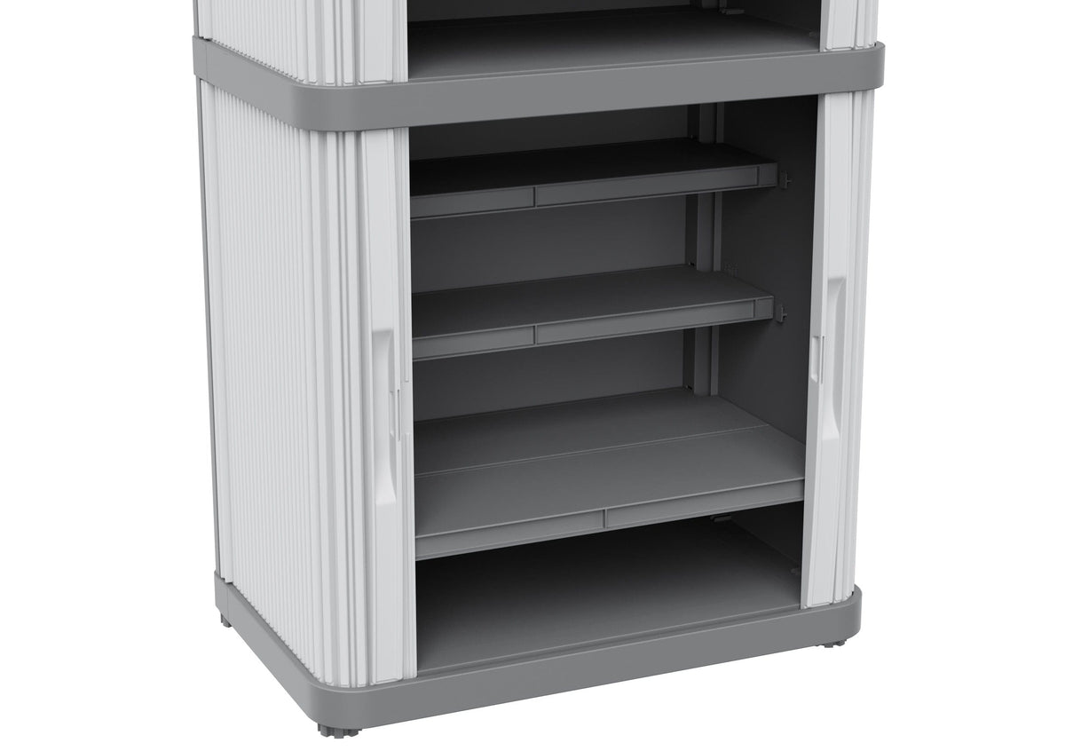 Rolling Space Modular2 Plastic Garage Cupboard Cabinet 1150mm H x 590mm W x 360mm D, Rolling Space Cab 2, Filstorage