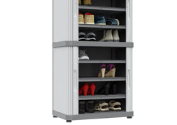 Rolling Space Modular Plastic Garage Cupboard Cabinet 1700mm H x 560mm W x 360mm D, Rolling Space Cab 3, Filstorage