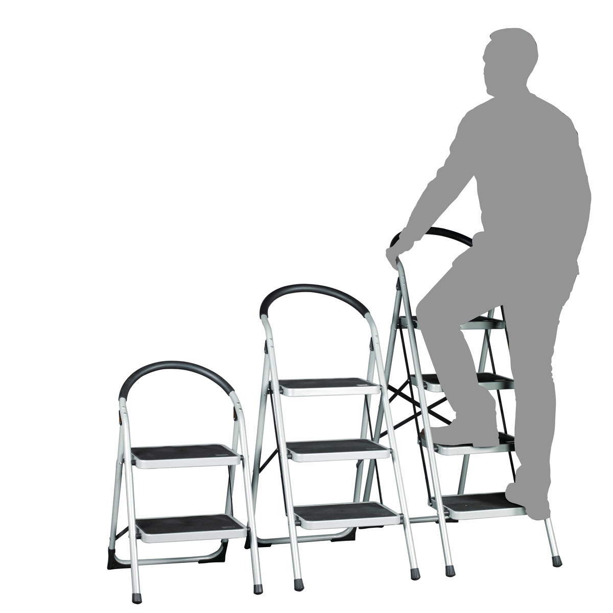 Folding Step Ladders (2, 3, 4 Tread), 2-Tread, Filstorage