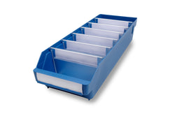CLEARANCE: Shelf Bin 5018 Red (Pack of 10) 95mm H x 180mm W x 500mm D, Shelf Bin 5018 red pack of 10, Filstorage