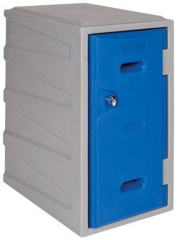 LK2 Plastic Locker 600mm H, 600mm High / Blue / Key Operated Lock, Filstorage