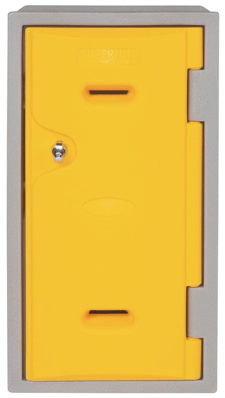 LK2 Plastic Locker 600mm H, 600mm High / Blue / Key Operated Lock, Filstorage