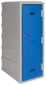 LK3 Plastic Locker 900mm H, 900mm High / Blue / Key Operated Lock, Filstorage