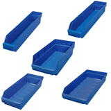 Stemo Open Front Plastic Parts Shelf Bins 500mm Long Range