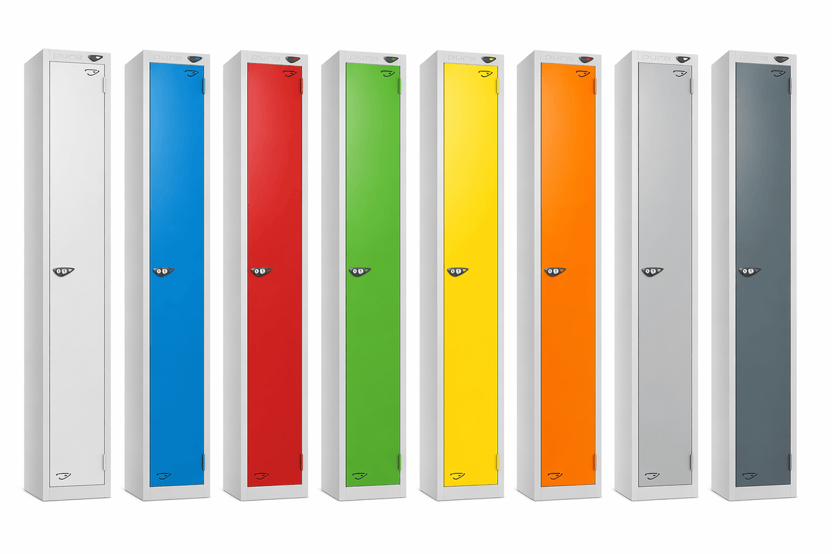 Pure 1 Door Steel Locker (Silver Body)
