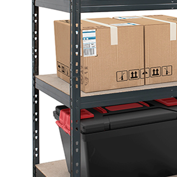 Close up shelving unit
