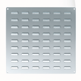 Parts Bins Louvre Backplate 500x500mm, Backplate 500 x 500 LP1, Filstorage