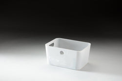 Type 1 Small Plastic Storage Box Organiser Container (pack of 5) 1.7L, Brilliant White, Filstorage