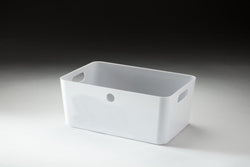Type 2 Medium Plastic Storage Box Organiser Container (pack of 5) 4.5L, Brilliant White, Filstorage
