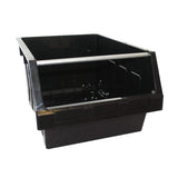 Large Stack & Nest Bin Supra 8 Stacking Storage Bin - Black 300mm H x 425mm W x 600mm D, FBSUP8 RECY, Filstorage