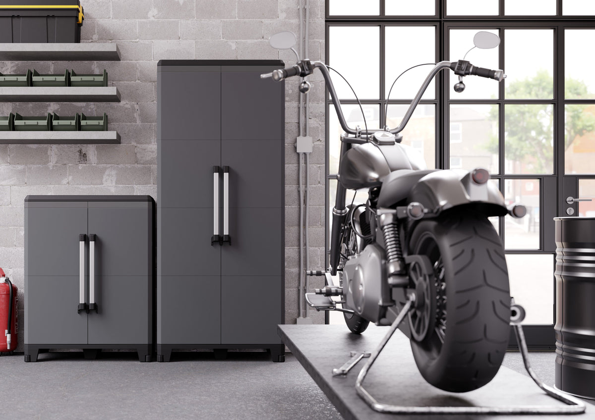 Heavy Duty Workshop Garage Cupboard Cabinet (Modular Pro2) 1016mm H x 780mm W x 436mm D, Modular 2 Cupboard, Filstorage