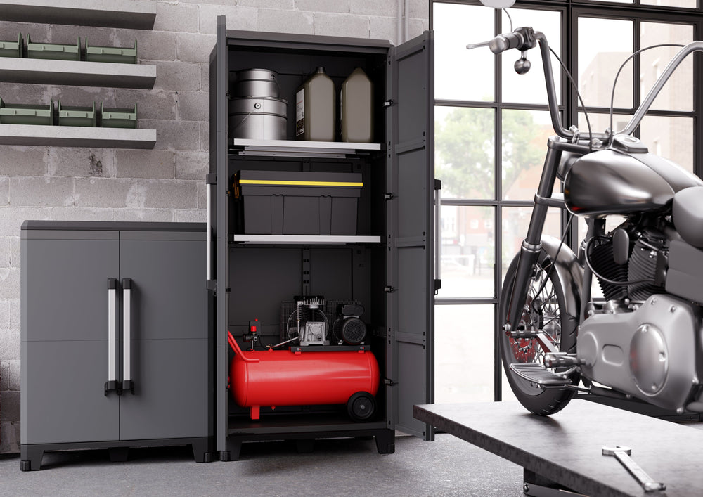 Heavy Duty Workshop Garage Cupboard Cabinet (Modular Pro2) 1016mm H x 780mm W x 436mm D, Modular 2 Cupboard, Filstorage