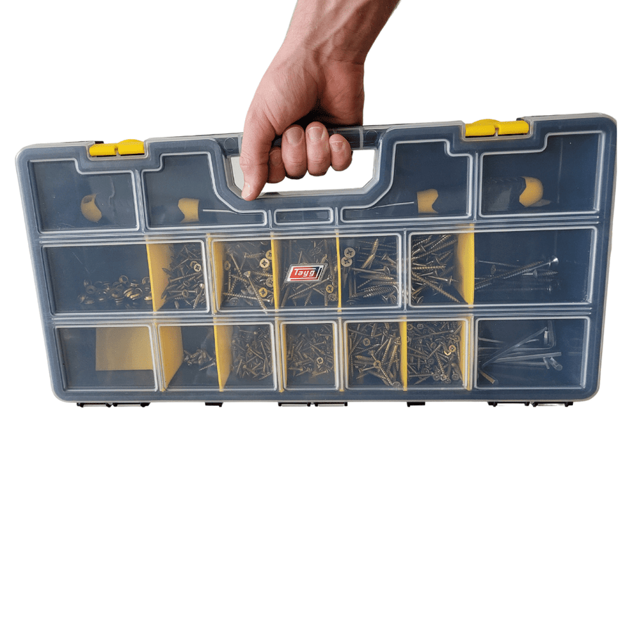 Large Organiser Case Carry Kit with Movable Dividers 49-16, TORG49, Filstorage