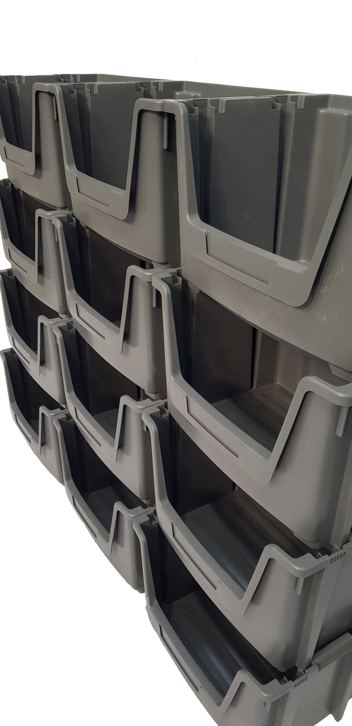 Large Open Front Stacking Storage Picking Wall - Grey, 12 Bin Wall, Filstorage