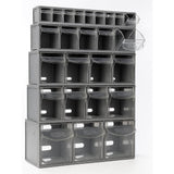 Complete Van Storage Tilt Bin Kit (27 compartments), Tilt Bin Van Kit, Filstorage