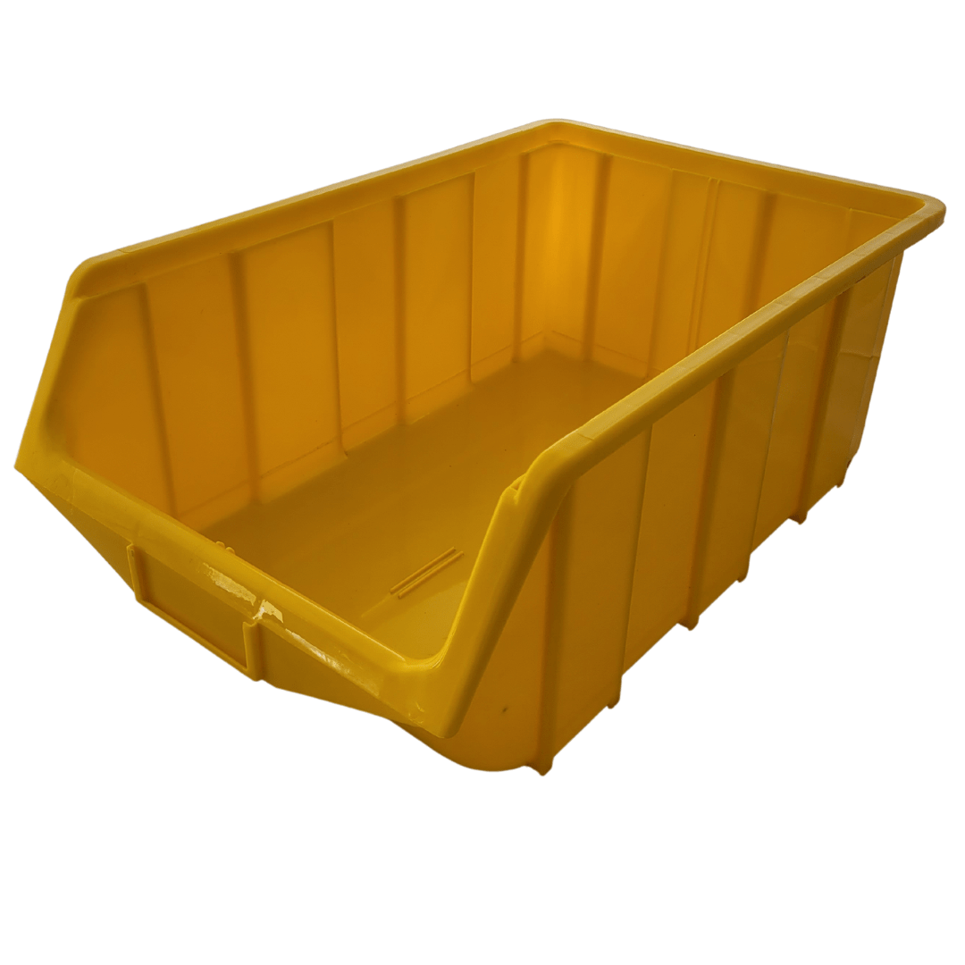 Yellow Stackable Plastic Storage Parts Bins (5 sizes), FB0, Filstorage