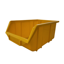 Yellow Stackable Plastic Storage Parts Bins (5 sizes), FB0, Filstorage