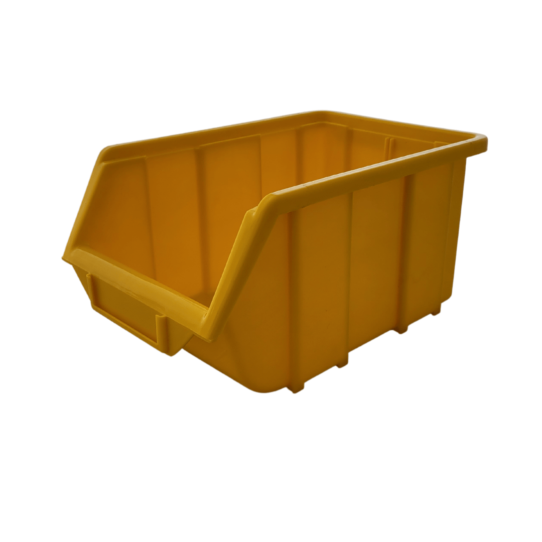 Yellow Stackable Plastic Storage Parts Bins (5 sizes), FB2, Filstorage