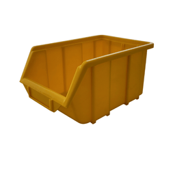 Yellow Stackable Plastic Storage Parts Bins (5 sizes), FB2, Filstorage