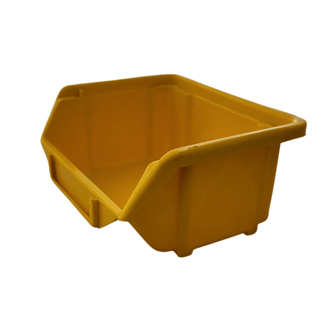 Yellow Stackable Plastic Storage Parts Bins (5 sizes), FB0, Filstorage