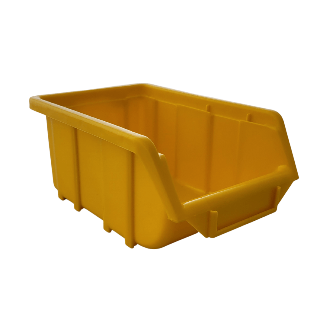 Yellow Stackable Plastic Storage Parts Bins (5 sizes), FB0, Filstorage