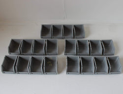 Wall Storage Kit 20 Parts Bins & Rails (PRB205), FB PRB205, Filstorage
