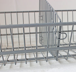 Wire Basket for Shop Shelving, White Basket 1000mm wide, Filstorage