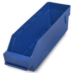 Stemo Open Front Plastic Parts Shelf Bins 300mm Long Range, 90mm / 1 Bin, Filstorage