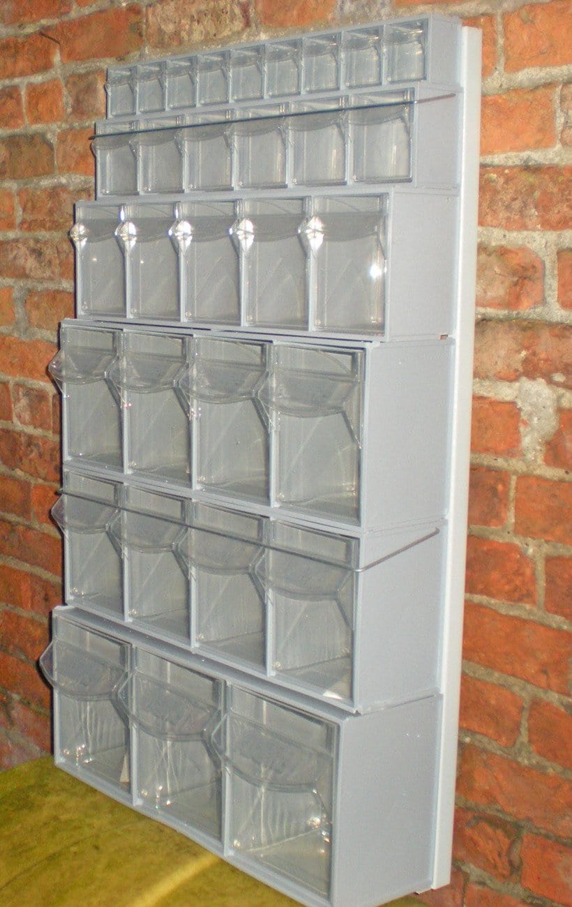 Metal Wall Frame for Tilt Bins (VS510), VS510, Filstorage